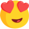 Smiling Face With Heart-Eyes emoji on Messenger